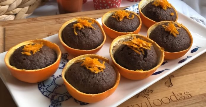 portakal-canaginda-kek Portakal kabuğu içinde kek yapımı